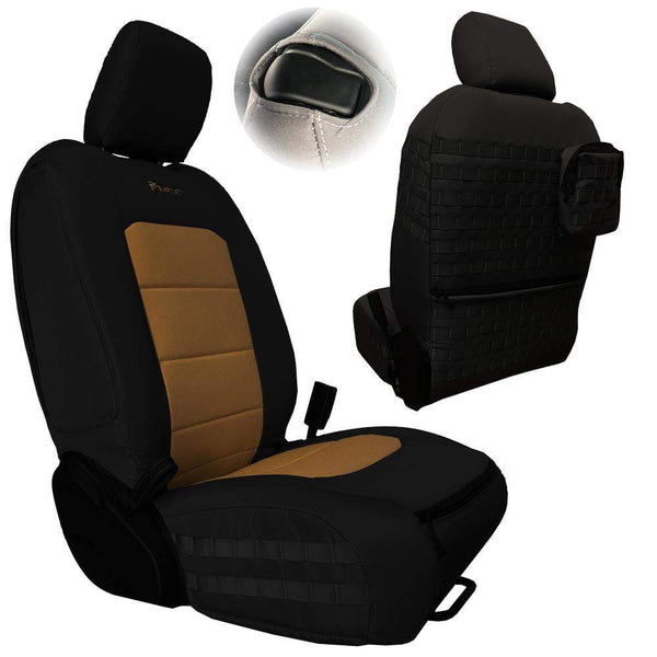 Negre Marron Car Seat Covers Front Seats Only Set of 2 Automotive