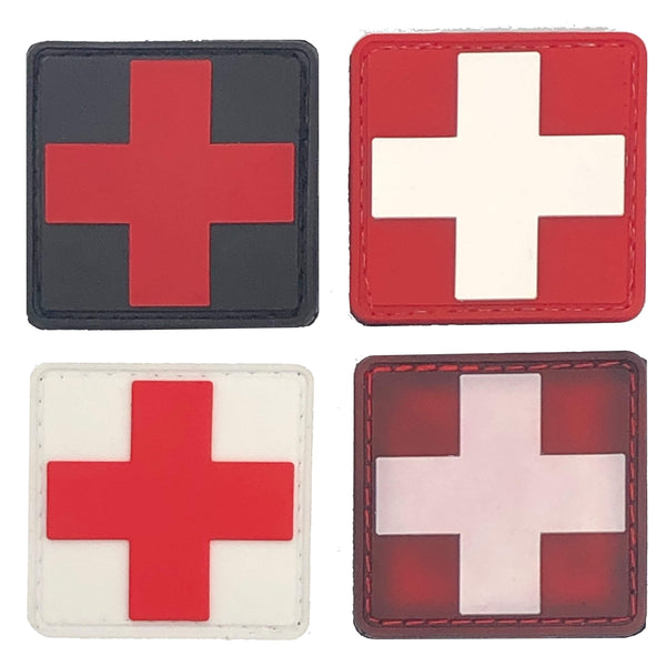 Medical 'First Aid Logo  4.0' PVC Rubber Velcro Patch — Little