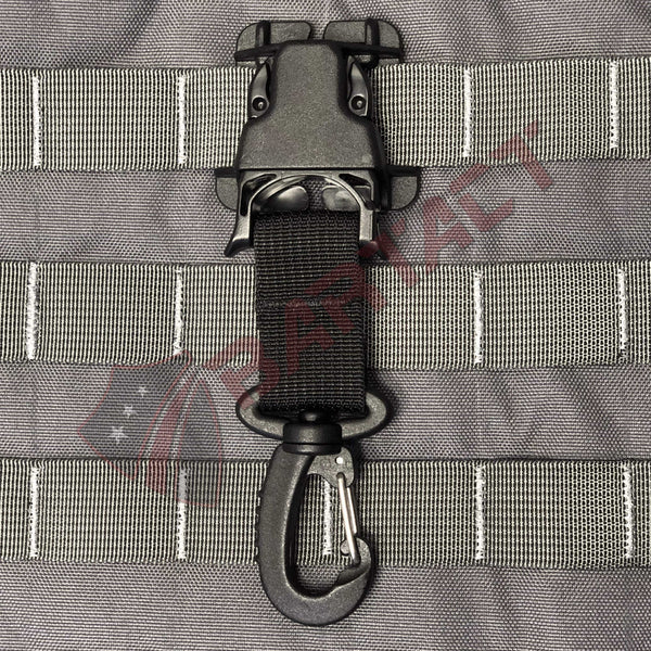 MOLLE Attachments by Bartact - PALS/MOLLE Acetal Heavy Duty Swivel Hook  Every Which Way Quick Side Release Buckle Kit (pair of 2)