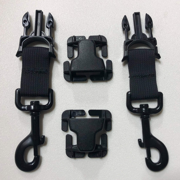 MOLLE Attachments - PALS/MOLLE Dual Snap Bar Fast Clips Field Repair Side  Release Buckle Kit 1 (Male & Female), Bartact