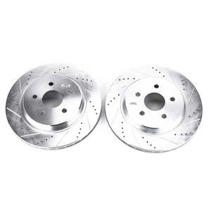 Power Stop Jeep Wrangler BBK Front Drilled & Slotted Rotor - Pair