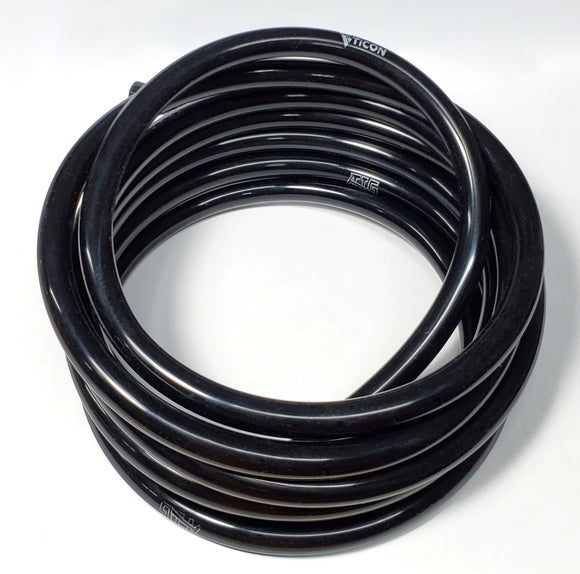 Ticon Industries Tig Aesthetics 6mm Silicone Argon Line - 10ft Length (Black)