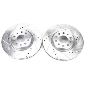 Power Stop 06-13 Audi A3 Front Evolution Drilled & Slotted Rotors - Pair