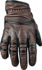 Speed and Strength Rust and Redemption Leather Gloves Brown - 2XL