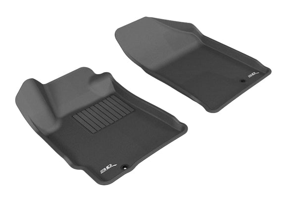 3D MAXpider Floor Mats - Rubber 3D MAXpider 2007-2012 Nissan Altima Coupe/Sedan Kagu 1st Row Floormat - Black