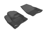 3D MAXpider Floor Mats - Rubber 3D MAXpider 2010-2019 Ford Taurus Kagu 1st Row Floormat - Black