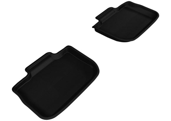 3D MAXpider Floor Mats - Rubber 3D MAXpider 2011-2020 Dodge/Chrysler Charger/300/300C Kagu 2nd Row Floormats - Black