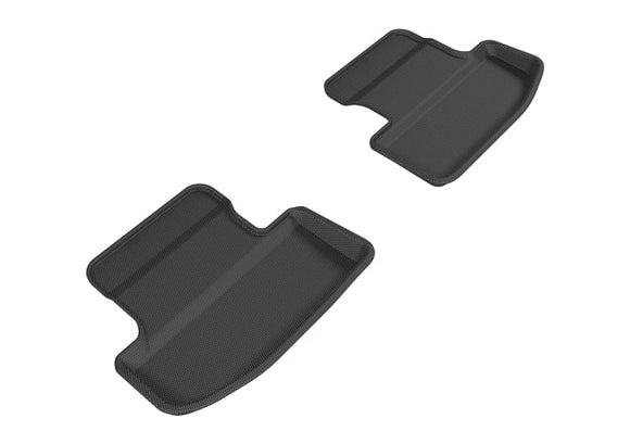 3D MAXpider Floor Mats - Rubber 3D MAXpider 2015-2020 Ford Mustang Kagu 2nd Row Floormats - Black