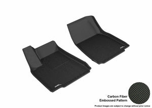 3D MAXpider Floor Mats - Rubber 3D MAXpider 2016-2020 Tesla Model X Kagu 1st Row Floormat - Black