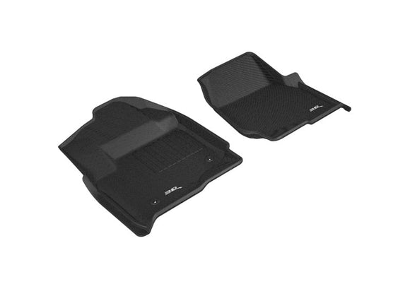 3D MAXpider Floor Mats - Rubber 3D MAXpider 2017-2019 Ford F-250/350/450 Kagu 1st Row Floormat - Black