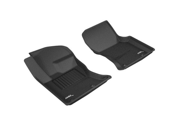 3D MAXpider Floor Mats - Rubber 3D MAXpider 2017-2020 Jaguar/Land Rover F-Pace/Range Rover Velar Kagu 1st Row Floormat - Black