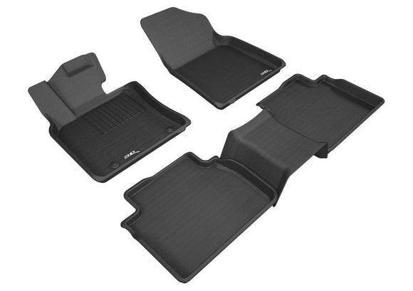 3D MAXpider Floor Mats - Rubber 3D MAXpider 2018-2020 Toyota Camry Kagu 1st & 2nd Row Floormats - Black