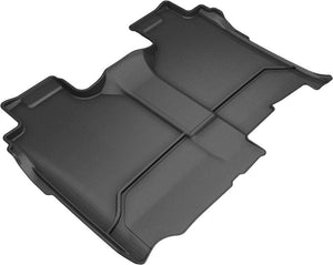 3D MAXpider Floor Mats - Rubber 3D MAXpider 2019-2020 GMC/Chevrolet Sierra 1500/Silverado 1500 Kagu 2nd Row Floormats - Black