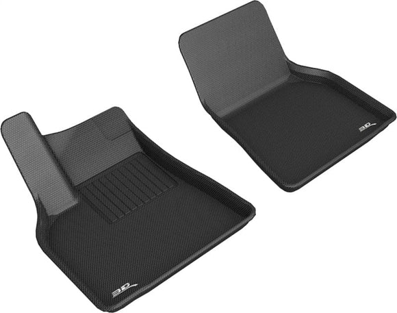 3D MAXpider Floor Mats - Rubber 3D MAXpider 2020-2020 Tesla Model Y Kagu 1st Row Floormat - Black