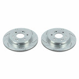 Power Stop 19-20 Chevrolet Silverado 1500 Rear Evolution Drilled & Slotted Rotors - Pair