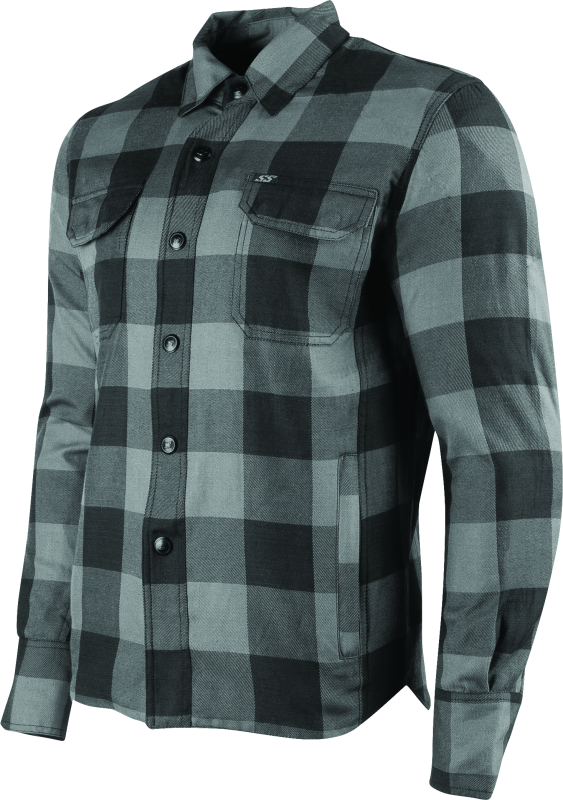 Speed and Strength True Grit Armored Moto Shirt Grey - 2XL