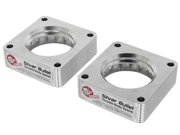 aFe Throttle Body Spacers aFe Silver Bullet Throttle Body Spacer 09-18 Nissan 370Z V6-3.7L (VQ37VHR)