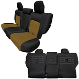 Bartact Toyota 4Runner Seat Covers black / coyote Rear Bench Tactical Seat Covers for Toyota 4Runner 5th Gen 2010-24 | BARTACT