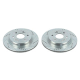 Power Stop 19-20 Chevrolet Silverado 1500 Rear Evolution Drilled & Slotted Rotors - Pair